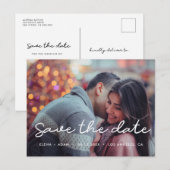 Eenvoudig sparen de datumfoto aankondigingskaart (Voorkant / Achterkant)