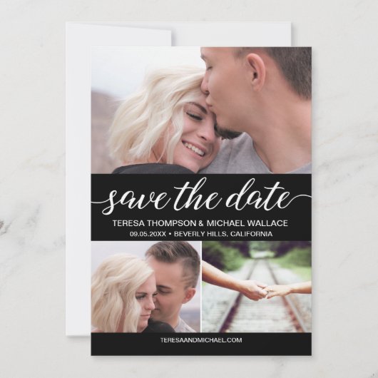 Eenvoudig sparen de Foto's van het Verloving van d Save The Date (Voorkant)