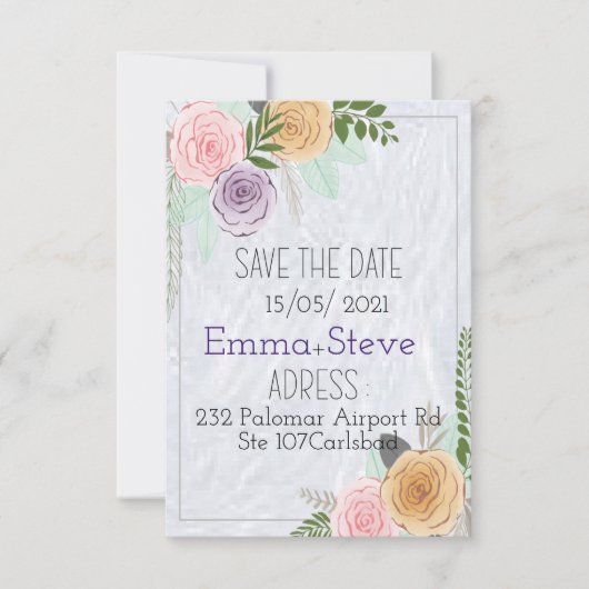 Eenvoudig sparen de Kaarten van de Datum, sparen d (Voorkant)