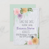 Eenvoudig sparen de Kaarten van de Datum, sparen d (Voorkant / Achterkant)