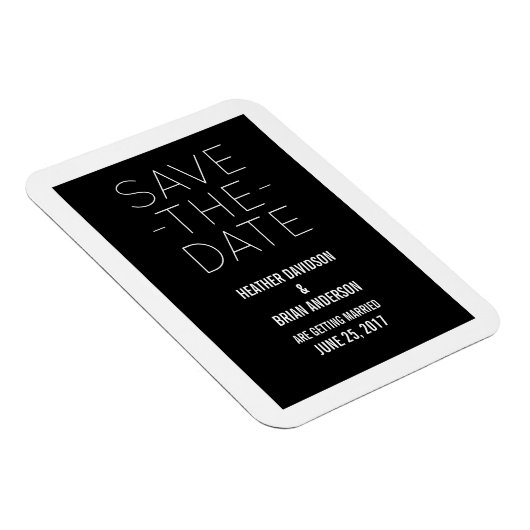 Eenvoudig sparen de Magneet van de Datum, Zwarte (Rechterzijde)