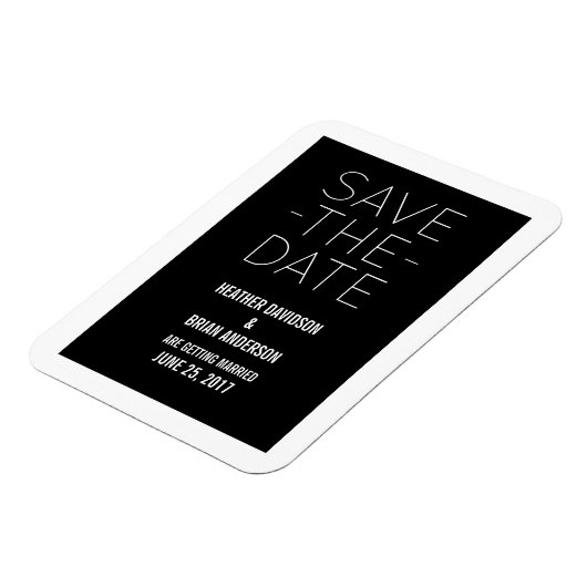 Eenvoudig sparen de Magneet van de Datum, Zwarte (Linkerzijde)