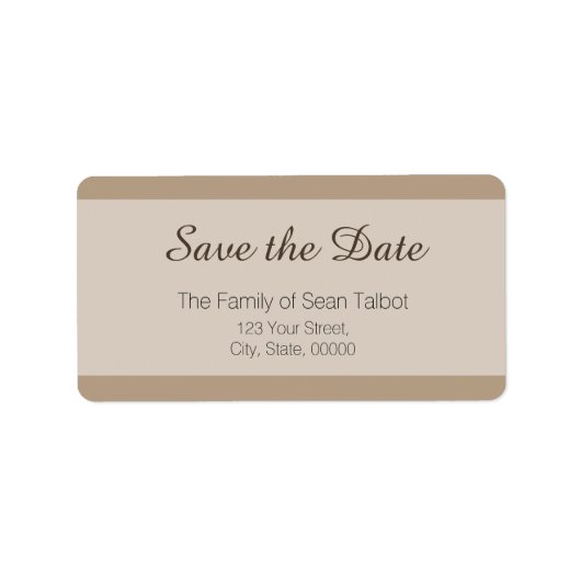 Eenvoudig sparen het Etiket van de Datum Kies uw K (Voorkant)