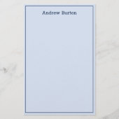 Eenvoudig, speciaal vormgegeven randpapier voor ka briefpapier (Voorkant)