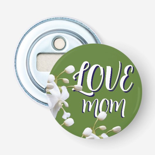 EENVOUDIG SPECIALE LIEFDE GESCHENK MOM BUTTON FLESOPENER (Voorkant)