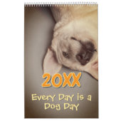 Eenvoudig speels Schattige en grillig hondenjaar Kalender (Hoes)