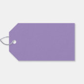 Eenvoudig Stamkunstpatroon Paars Cadeaulabel (Achterkant Horizontaal)