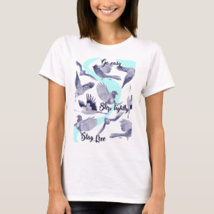 Eenvoudig, stap lichtjes gratis t-shirt