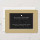 Eenvoudig stapel AFSTUDEREN minimalistisch fotoAfs Aankondiging (Achterkant)