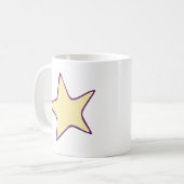 Eenvoudig Star-ontwerp Koffiemok (Voorkant links)