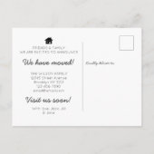 Eenvoudig startpunt voor bioscoop We hebben ons ve Aankondigingskaart (Achterkant)