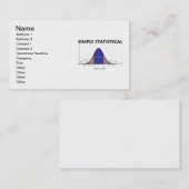 Eenvoudig statistisch (bell Curve Attitude) Visitekaartje (Voorkant / Achterkant)