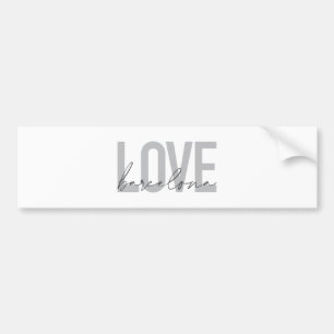 Eenvoudig, stedelijk, modern, cool design Love Bar Bumpersticker