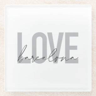 Eenvoudig, stedelijk, modern, cool design Love Bar Glazen Onderzetter