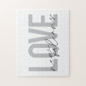 Eenvoudig, stedelijk, modern, cool design Love New Legpuzzel (Verticaal)