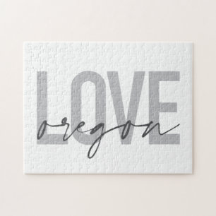 Eenvoudig, stedelijk, modern, trendy, design Love Legpuzzel