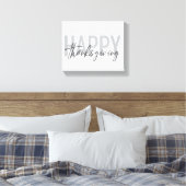 Eenvoudig, stedelijk, trendy, modern Happy Thanksg Canvas Afdruk (Insitu (Slaapkamer))