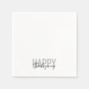 Eenvoudig, stedelijk, trendy, modern Happy Thanksg Servet