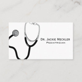 Eenvoudig Stethoscoop Pediatricisch Visitekaartje