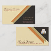 Eenvoudig stijlvol architect decor met Logo Busine Visitekaartje (Voorkant / Achterkant)