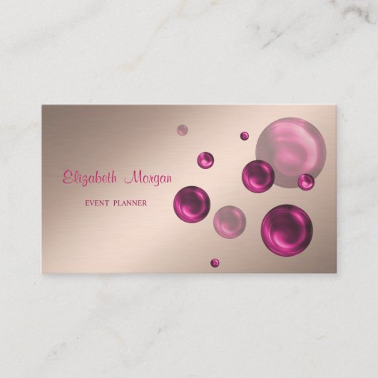 Eenvoudig stijlvol, elegante Stippen Visitekaartje (Voorkant)