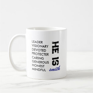 EENVOUDIG STIJLVOL GEPERSONALISEERD BESTE VADER EN KOFFIEMOK