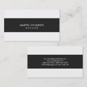 Eenvoudig, stijlvol, grijs Visitekaartje (Voorkant / Achterkant)