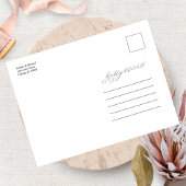 Eenvoudig stijlvol huwelijk sparen de datum niet f briefkaart