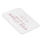 Eenvoudig stijlvol huwelijk sparen de datum niet f magneet (Rechterzijde)