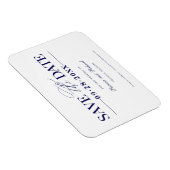 Eenvoudig stijlvol huwelijk sparen de datum niet f magneet (Rechterzijde)