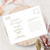 Eenvoudig stijlvol huwelijk sparen de foto van Dat Briefkaart