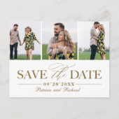 Eenvoudig stijlvol huwelijk sparen de foto van Dat Briefkaart (Voorkant)