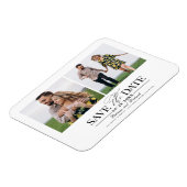 Eenvoudig stijlvol huwelijk sparen de foto van Dat Magneet (Linkerzijde)