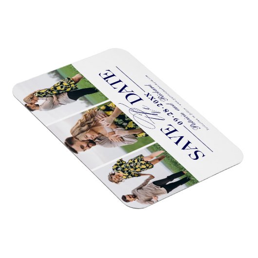 Eenvoudig stijlvol huwelijk sparen de foto van Dat Magneet (Rechterzijde)