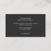 Eenvoudig Stijlvol Licht Roze Beauty Salon en Spa Visitekaartje (Achterkant)