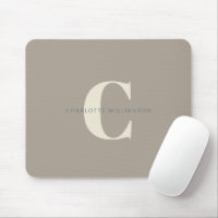 Eenvoudig stijlvol logo in Taupe Brown