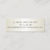 Eenvoudig stijlvol mini visitekaartje (Achterkant)