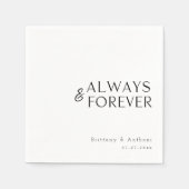 Eenvoudig stijlvol: minimalistisch modern wit huwe servet (Voorkant)