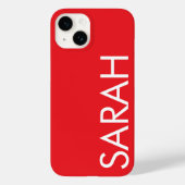 Eenvoudig Stijlvol Modern Gepersonaliseerd Naam Cl Case-Mate iPhone Case (Achterkant)