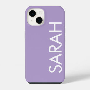 Eenvoudig Stijlvol Modern Klassiek Naam Lavendel iPhone 14 Hoesje