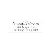 Eenvoudig stijlvol modern script retour adres  zelfinktende stempel (Design)