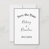 Eenvoudig Stijlvol, modern script Save The Date (Voorkant)