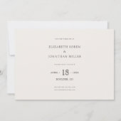 Eenvoudig Stijlvol Moderne Foto Weddenschap Sparen Kaart (Achterkant)