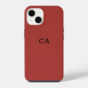 Eenvoudig Stijlvol Monogram iPhone 14 Hoesje