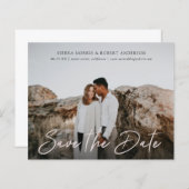 Eenvoudig Stijlvol Pen Script Budget sparen de Dat (Voorkant / Achterkant)