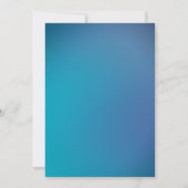 Eenvoudig Stijlvol Pret Blauw Wit 60e Krachtige Ty Kaart (Achterkant)