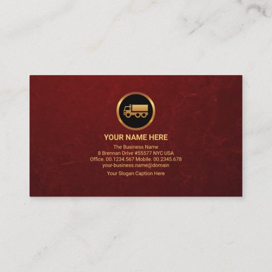 Eenvoudig, stijlvol, rood, Gold Stripe Startup Visitekaartje (Achterkant)