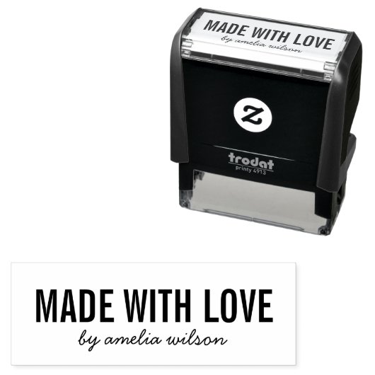 Eenvoudig stijlvol, veelzijdig gemaakt van liefde  zelfinktende stempel (In situ)