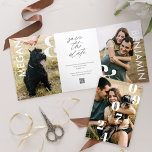 Eenvoudig Stijlvol Vet Sla de datum Meerdere foto  Drieluik Aankondiging<br><div class="desc">Het vastleggen van de essentie van liefde in één verbluffende drievoudige save the date aankondiging! Zeg 'Ik doe' tegen onze eenvoudige en stijlvolle save the date trifold en maak uw speciale dag opvallen met onze eenvoudige, maar stijlvolle en gedurfde Save the Date aankondiging! Gepersonaliseerd met uw trouwdatum, namen, foto's en...</div>