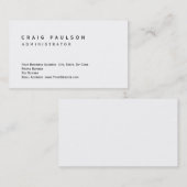 Eenvoudig, stijlvol, wit, rendy Visitekaartje (Voorkant / Achterkant)